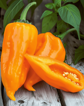Sementes de Pimento Doce Timia Capsicum Annuum Laranja Pontiagudo Anual