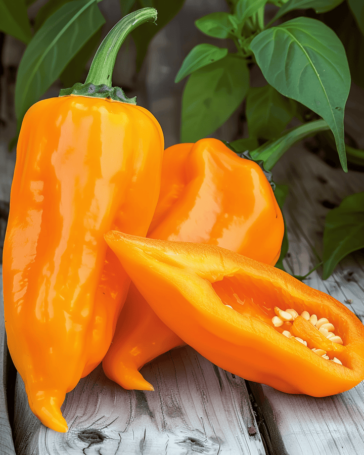 Sementes de pimento doce Timia Orange Pointed (Capsicum annuum) – vegetal anual