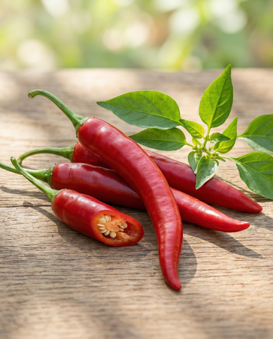 Pimenta Cayenne Long Slim (Capsicum annuum) – sementes de hortícola anual da SeedsChoice