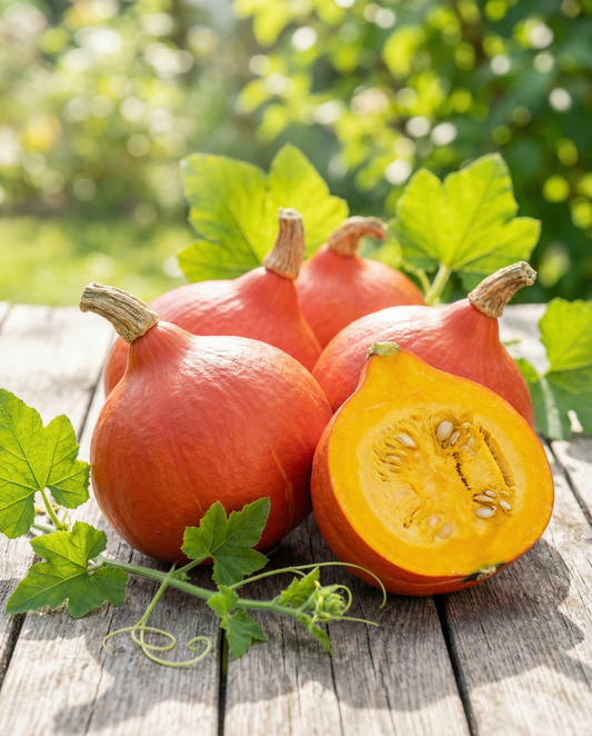Semillas de calabaza Uchiki Kuri (Cucurbita maxima) – vegetal anual de SeedsChoice