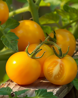 Semillas de tomate cherry enano Solanum lycopersicum anual Gourmandise Yellow