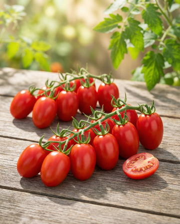 Tomate cherry Modus F1 Mini Plum (Solanum lycopersicum) – semillas de verdura anual de SeedsChoice