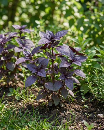 Semillas de albahaca Dark Opal (Ocimum basilicum) – hierba anual de SeedsChoice