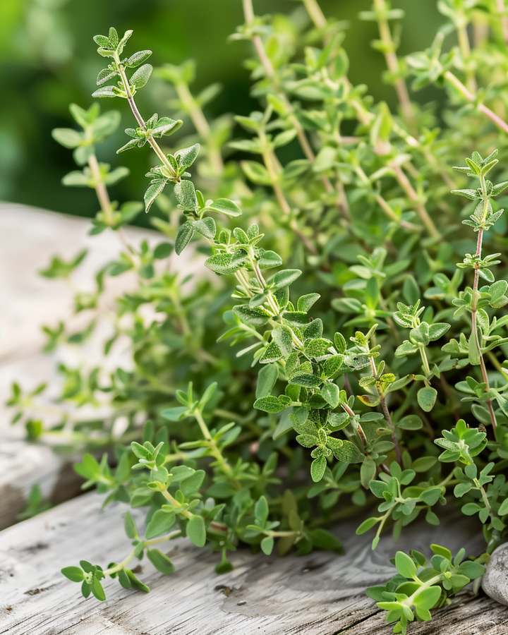 Sementes de tomilho-alemão-de-inverno (Thymus vulgaris) – erva aromática perene