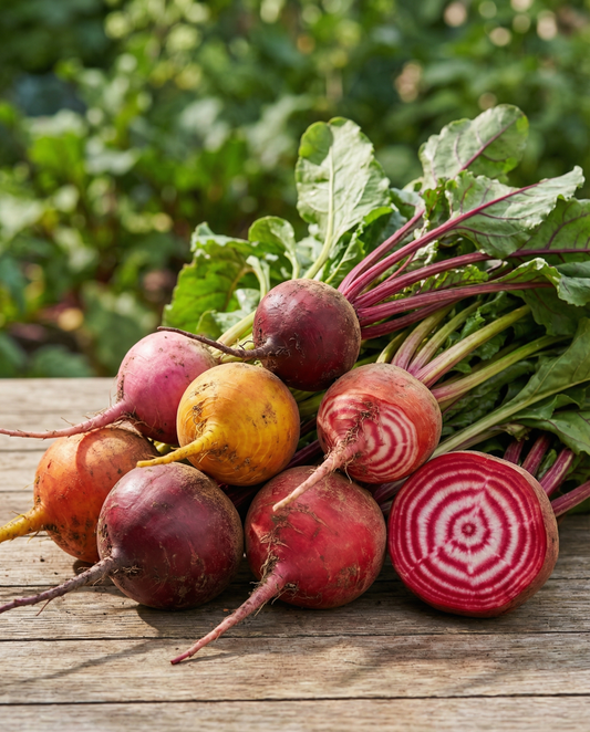 Beterraba Mistura de Cores Variadas Raízes Redondas (Beta vulgaris) – sementes de legumes anuais da SeedsChoice