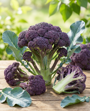 Brócolos Summer Purple (Brassica oleracea) – sementes de legume anual de SeedsChoice