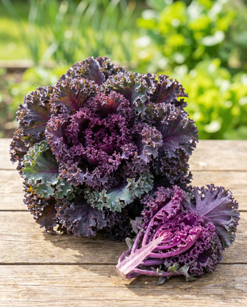 Couve frisada Scarlet (Brassica oleracea) – sementes de vegetal anual da SeedsChoice