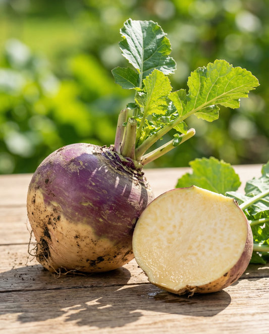 Swede Champion Purple Top (Brassica napus) – annual vegetable seeds from SeedsChoice