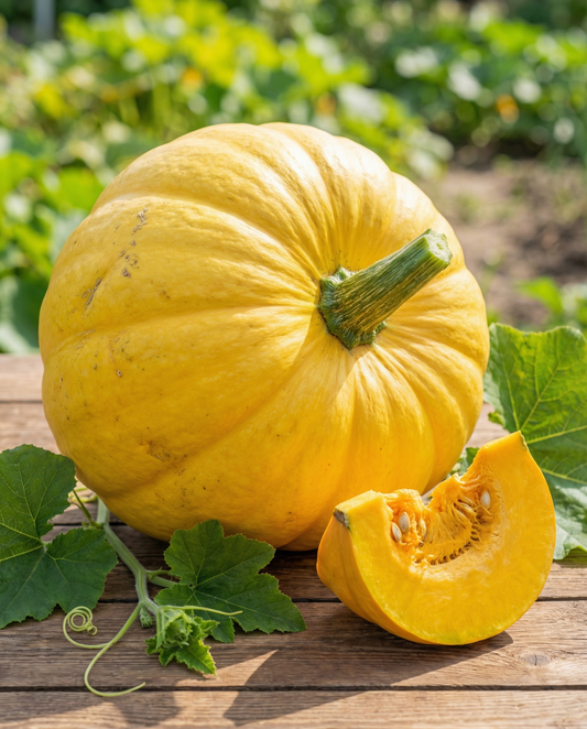 Sementes de abóbora amarela (Cucurbita maxima) – vegetal anual da SeedsChoice
