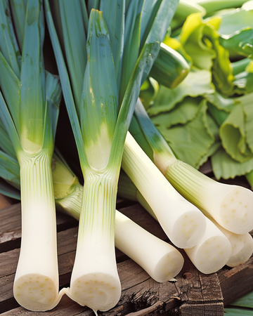 Leek Bluegreen Winter Hiverbleu Cold Hardy seeds (Allium porrum) – annual vegetable