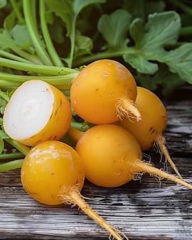 Radish Seeds Zlata Yellow Round Raphanus Sativus Annual