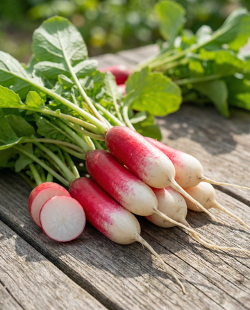 Rábano French Breakfast (Raphanus sativus) – semillas anuales de hortaliza de SeedsChoice
