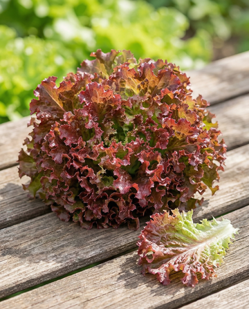 Lechuga Lollo Rossa (Lactuca sativa) – semillas de hortaliza anual de SeedsChoice