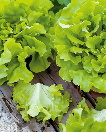 Sementes de alface de folha Australische Gele (Lactuca sativa) – hortaliça anual