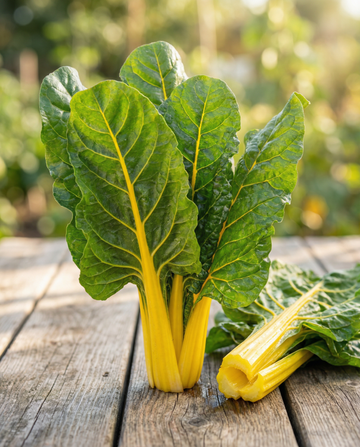 Swiss Chard Yellow (Beta vulgaris) – sementes de hortaliça anual da SeedsChoice