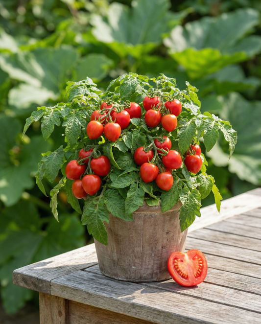 Tomate-cereja Heartbreaker Vita F1 Compact (Solanum lycopersicum) – sementes de legume anual da SeedsChoice