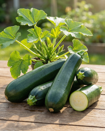 Abóbora de verão Black Beauty (Cucurbita pepo) – sementes de hortaliça anual da SeedsChoice