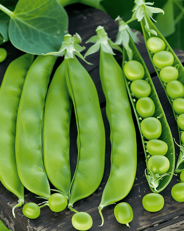 Ervilhas Marktveroveraar (Pisum sativum) – vegetal anual