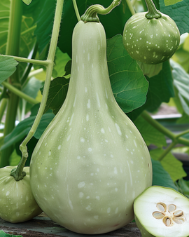 Sementes de Cabaça Lagenaria Siceraria Trepadeira Anual Birdhouse Bottle Gourd