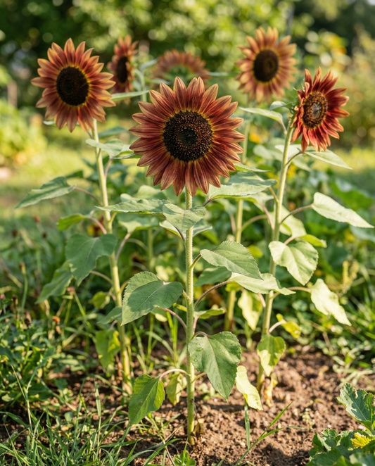 Girassol Sunset Mixed (Helianthus annuus) – sementes de flor anual da SeedsChoice