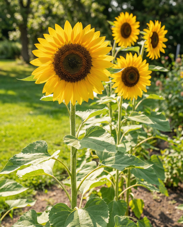 Girassol Gigante Giganteus (Helianthus annuus) – sementes de flor anual da SeedsChoice