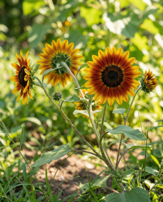 Girassol Ring Of Fire (Helianthus annuus) – sementes de flor anual da SeedsChoice