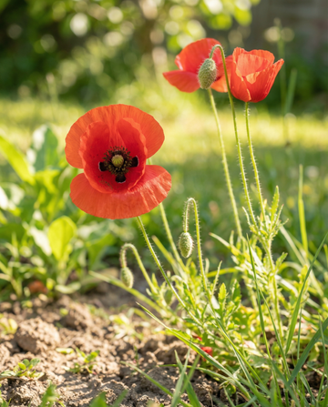 Papoila Vermelha (Papaver rhoeas) – sementes de flor anual da SeedsChoice