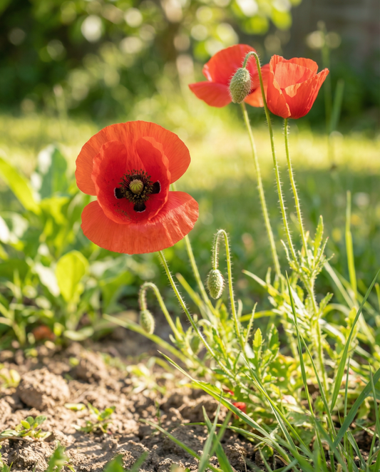 Amapola roja (Papaver rhoeas) – semillas de flor anual de SeedsChoice
