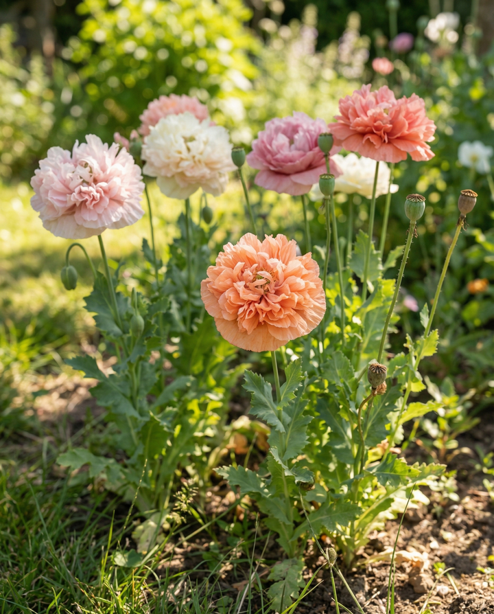 Semillas de amapola mezclada – flor anual