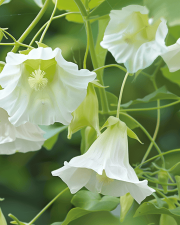 Sementes de sino-da-catedral branco trepador (Cobaea scandens) – trepadeira anual