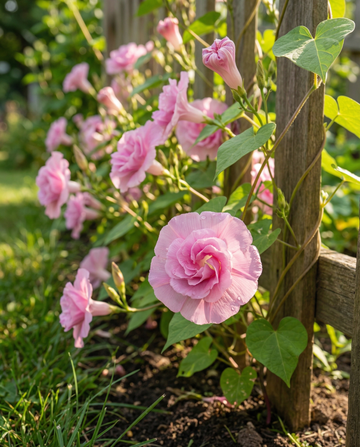 Convólvulo trepador Double Rose rosa (Ipomoea tricolor) – sementes de trepadeira anual da SeedsChoice