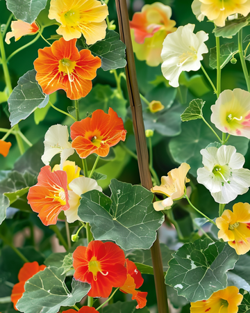 Sementes de nastúrcio Jewel Of Africa trepador (Tropaeolum majus) – anual trepador