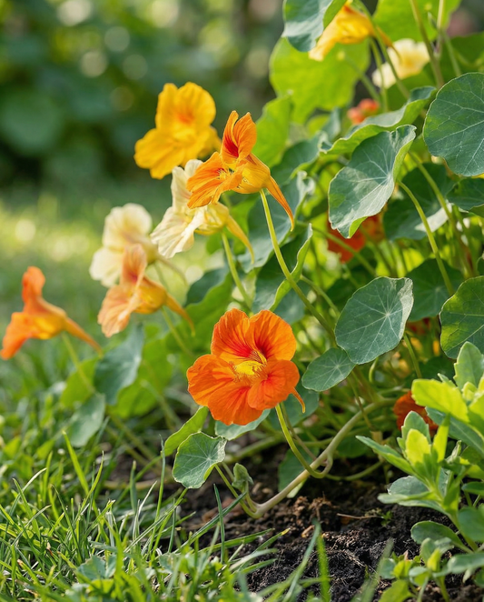 Nastúrcio Jewel Of Africa trepador (Tropaeolum majus) – sementes anuais trepador da SeedsChoice