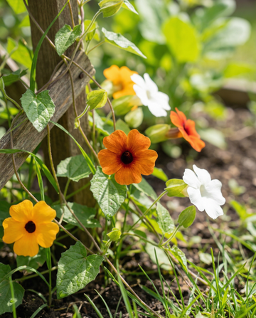 Trepadeira Olho-de-Susana (Thunbergia alata) – sementes de mistura anual da SeedsChoice