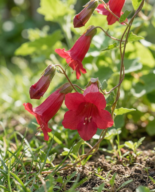 Boca-de-lobo trepadora Red Dragon Climber (Asarina wislizensis) – sementes anuais trepadoras da SeedsChoice