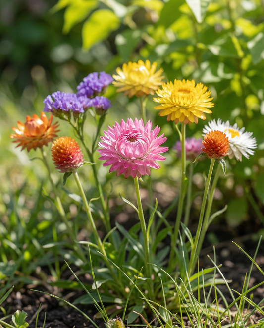 Mistura perene para buquês secos coloridos – sementes de flor anual da SeedsChoice