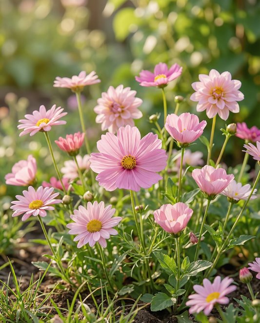 Flores de verão Pretty Pink Mix – sementes de flores anuais da SeedsChoice
