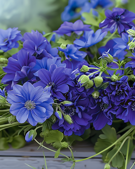 Semillas de flores de verano mezcla anual Royal Blue