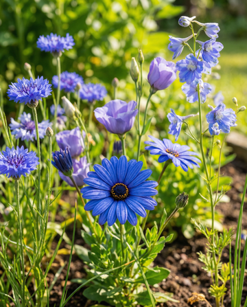 Flores de verano Royal Blue Mix – semillas de flores anuales de SeedsChoice