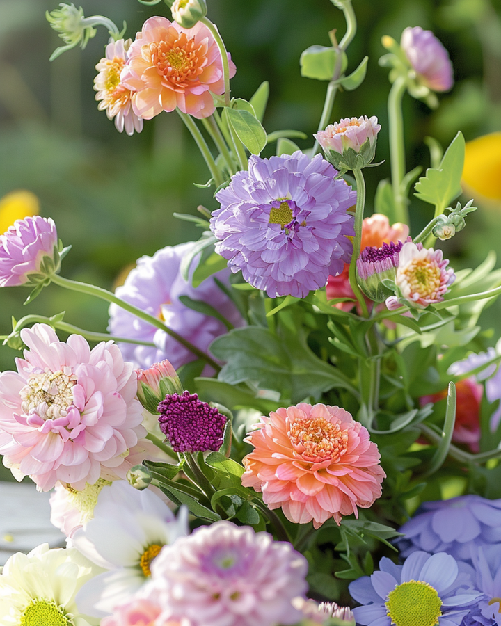 Sementes de flores de verão – mistura anual de tons pastel deslumbrantes