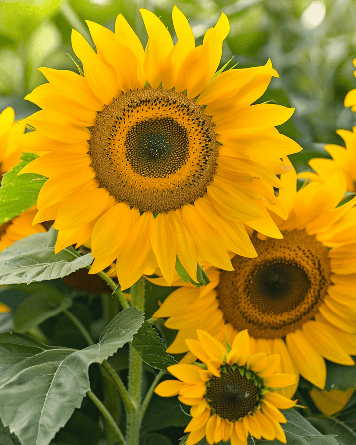 Sementes de girassol Sunlit Bouquet Mix 75cm (Helianthus annuus) – flor anual