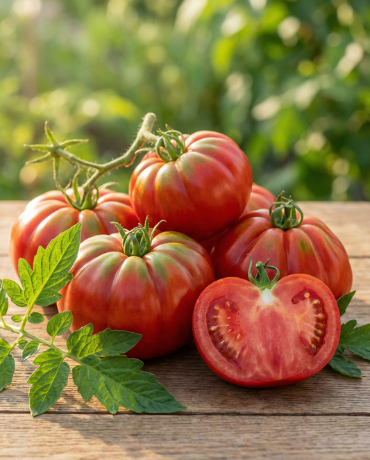 Tomate carne Coeur De Boeuf (Solanum lycopersicum) – sementes de hortícola anual da SeedsChoice
