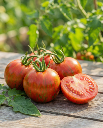 Tomate Tigerella (Solanum lycopersicum) – sementes de hortícola anual da SeedsChoice