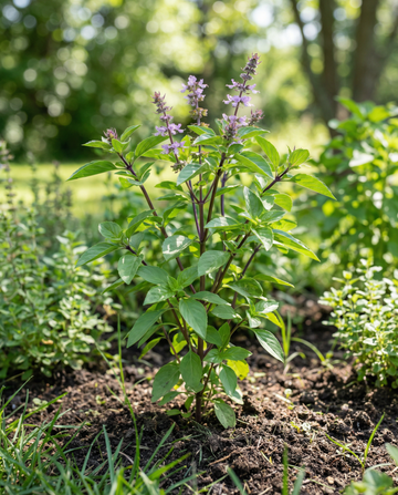 Albahaca canela aromática (Ocimum basilicum) – semillas de hierba aromática anual de SeedsChoice