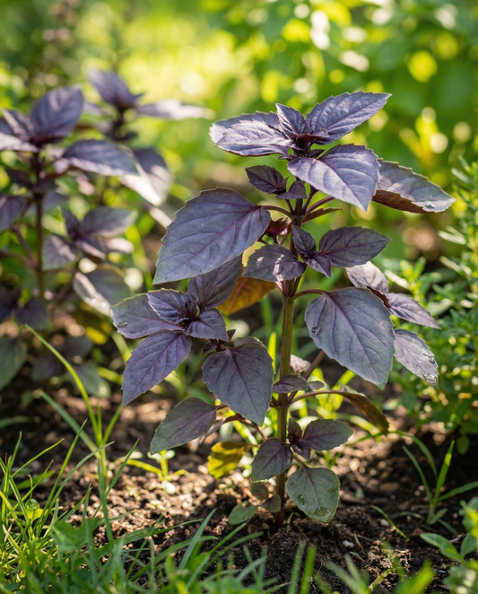 Semillas de albahaca Red Lizzy (Ocimum basilicum) – semillas de hierba anual de SeedsChoice