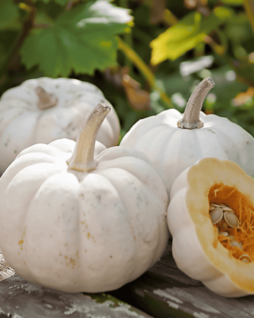 Semillas de calabaza ornamental Baby Boo (Cucurbita pepo) – hortaliza anual