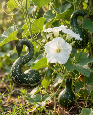 Calabaza ornamental Speckled Swan Gourd (Lagenaria siceraria) – semillas anuales de SeedsChoice