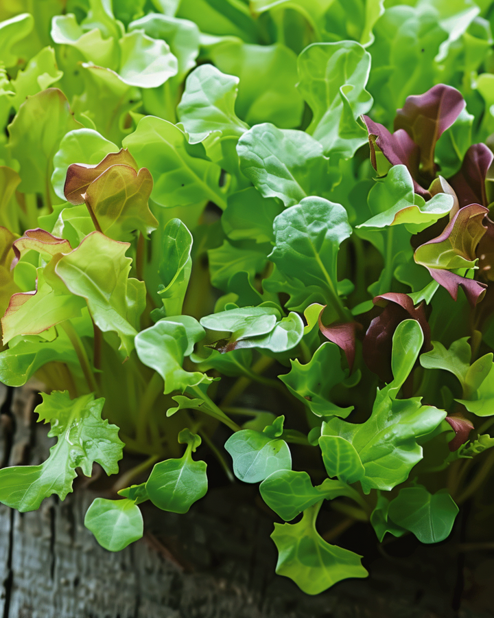 Sementes de mistura de alface para microverdes Baby Leaf Mix (Lactuca sativa) – microverdes anuais