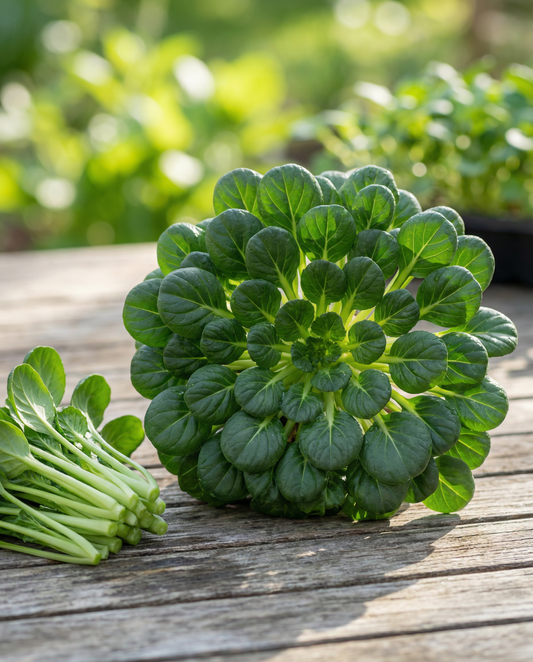 Tatsoi Microgreens (Brassica rapa) – sementes anuais de microgreens de SeedsChoice