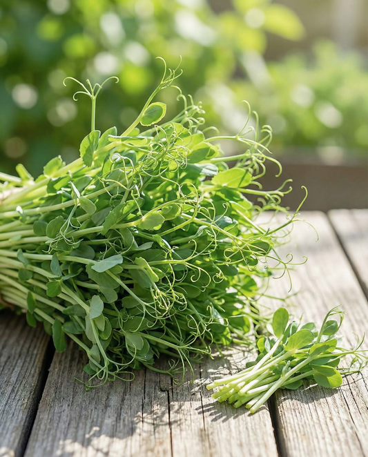 Microgreens de ervilha (Pisum sativum) — sementes anuais de microgreens da SeedsChoice